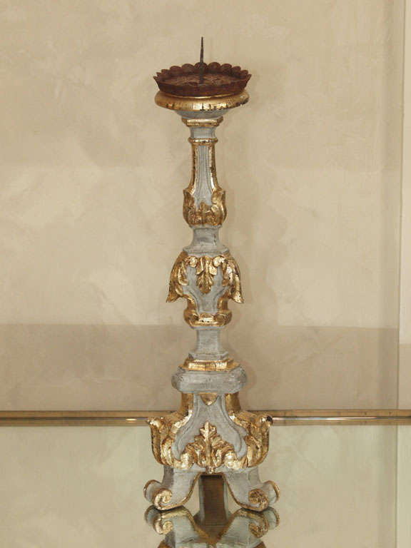 Pair of Italian Candlesticks In Good Condition For Sale In New Orleans, LA