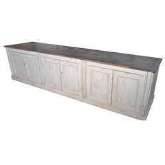 Antique 19th c French shop counter/buffet