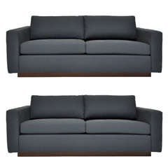 Milo Baughman pair of settees