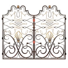 French 1940s Apartment Gate Attributed to Raymond Subes