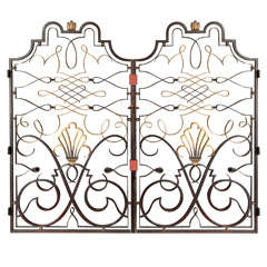 French 1940s Apartment Gate Attributed to Raymond Subes 8