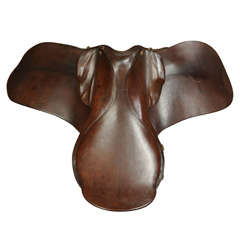 Vintage Youth English Style Leather Saddle  (elephant Look-a-like?)