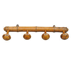 19th c. Aesthetic Movement Faux-Bamboo Wall Rack