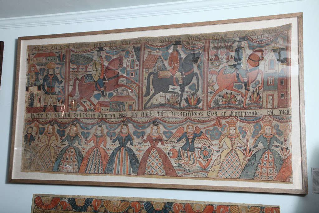 Outstanding Swedish Folk Art Mural