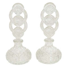 Pair of Art Deco Perfume Bottles