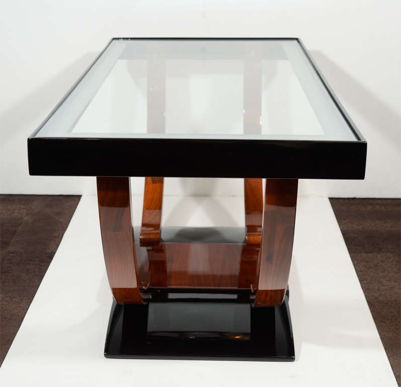 Art Deco Cocktail Table with Double 
