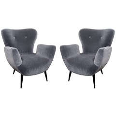 Pair of Modernist Butterfly Chairs in Manner of Gio Ponti