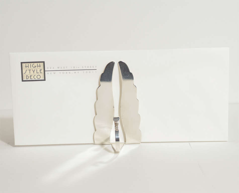 Art Deco Sterling Silver Swan Letter Holder 4