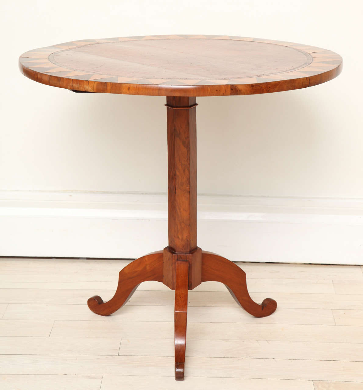 19th Century French Walnut Tripod Table