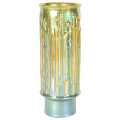 Art Deco Iridescente  Vaso in porcellana di Zsolnay