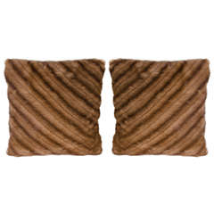 Pair of Luxe Natural Mink Pillows