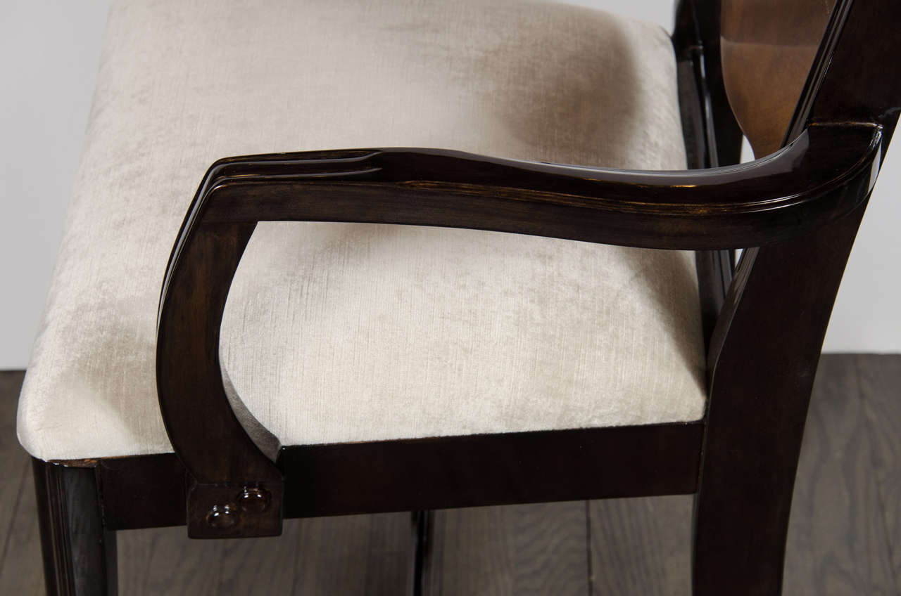 Machine Age Art Deco Streamlined Design Arm Desk Chair 2