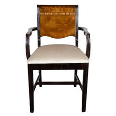 Machine Age Art Deco Streamlined Design Arm Desk Chair 2