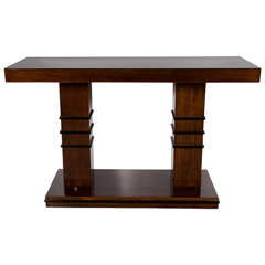 Art Deco Streamline Console Table in the Manner of Donald Deskey