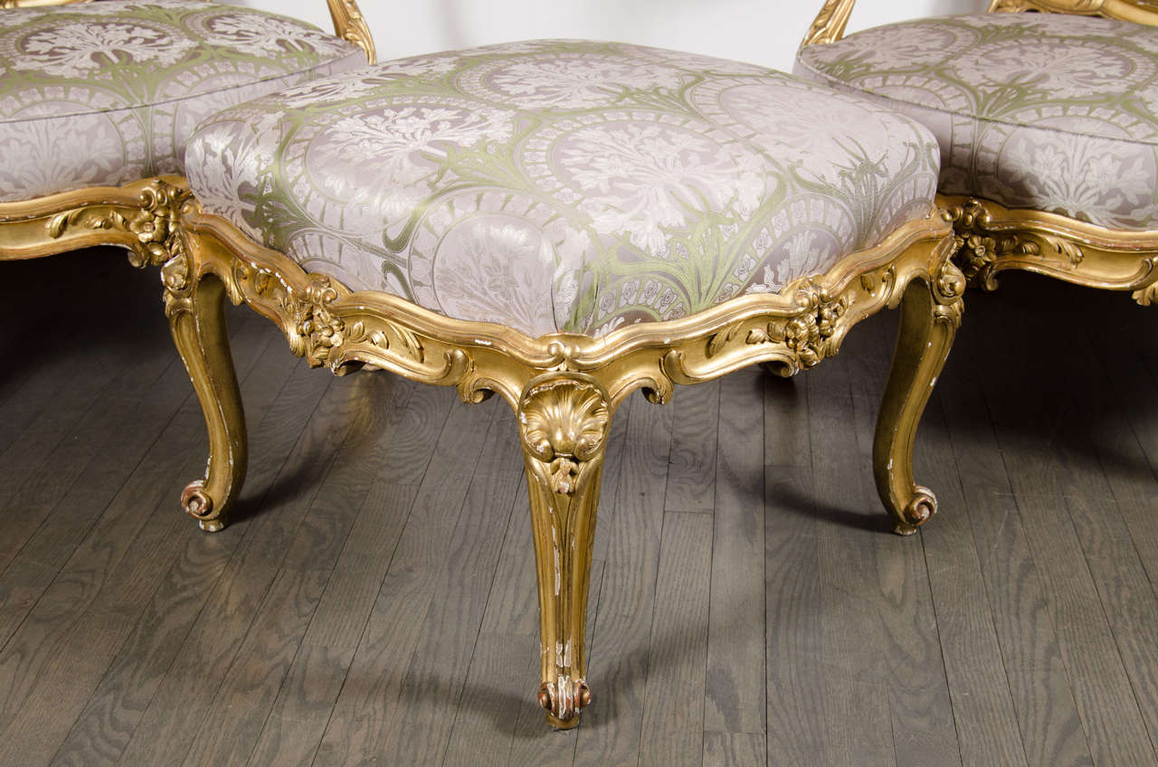 french chair with ottoman