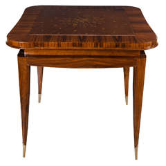 Exquisite Art Deco Directoire Style Game Table in the Style of Jules Leleu