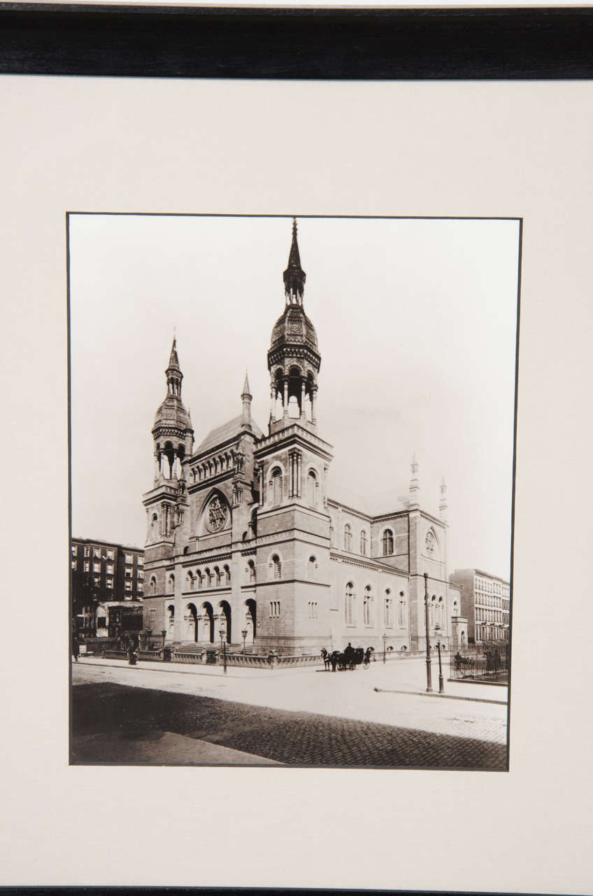 Art Nouveau Vintage Black and White Photograph of 