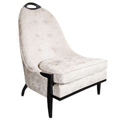 Ultra Chic Mid-Century Modernist Sculptural Slipper Chair