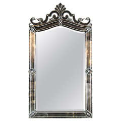 Spectacular and Exceptional Venetian Style Beveled Mirror