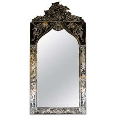 Exquisite Venetian Arabesque Style Mirror with Reverse Etching 9