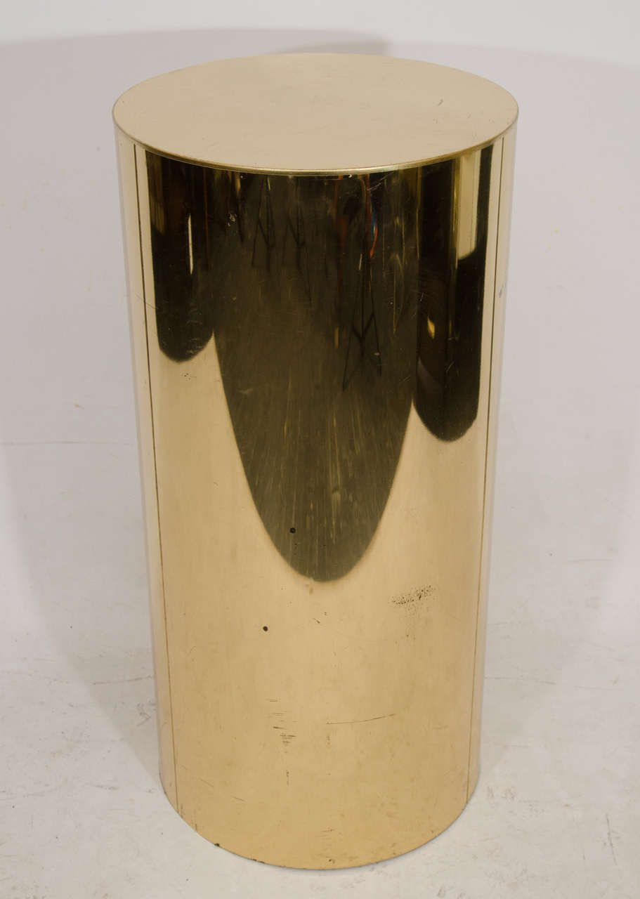 Brass Pedestal by Curtis Jere
