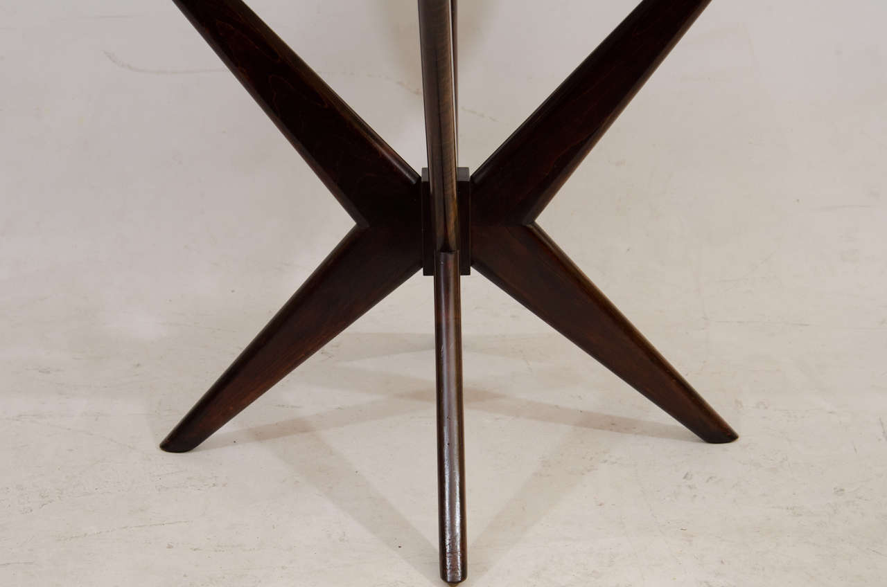 Mid-Century Modern Marble-Top Dining or Occasional Table