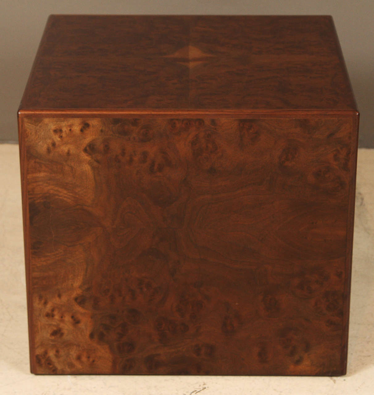 Burl Cube Table by Lawson-Fenning 1
