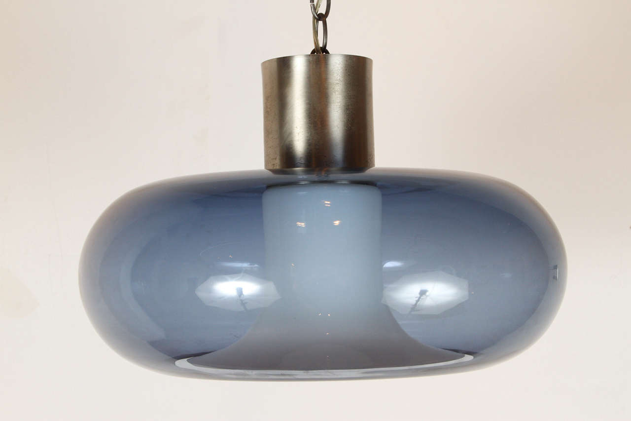 Late 20th Century Mazzega Murano Pendant For Sale