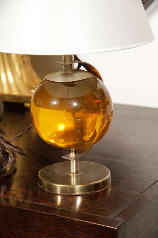 A Resin Table Lamp, French 1950's 1