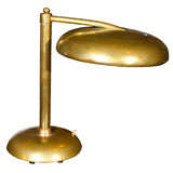 NORMAN BEL GEDDES Art Deco Brass Desk Lamp