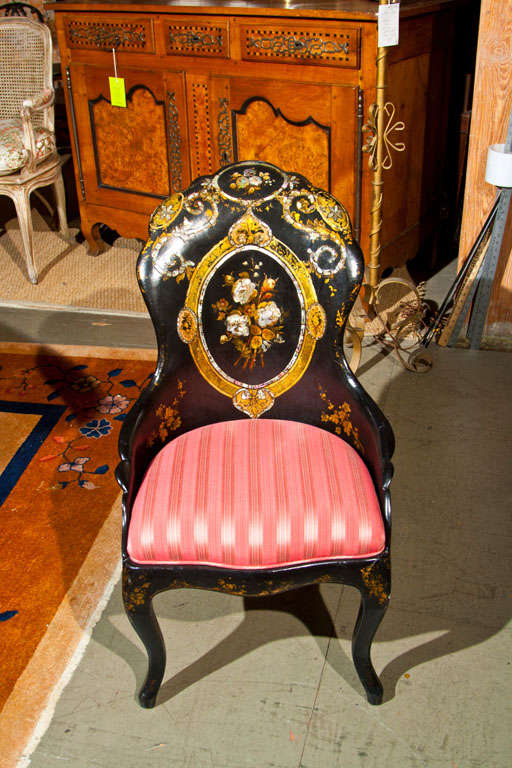 Mother-of-Pearl Papier Mache Chair