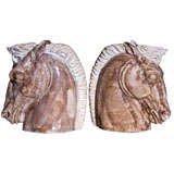Pair Stangl Art Deco Horse Head Vases