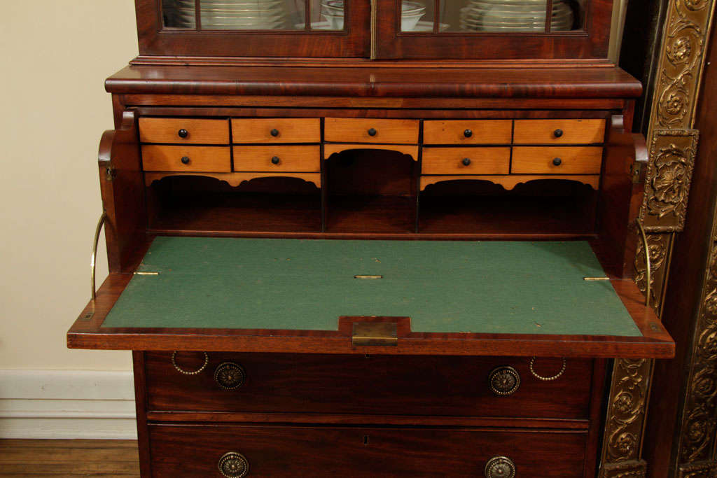 George III Mahogany Secretary Bookcase For Sale 2