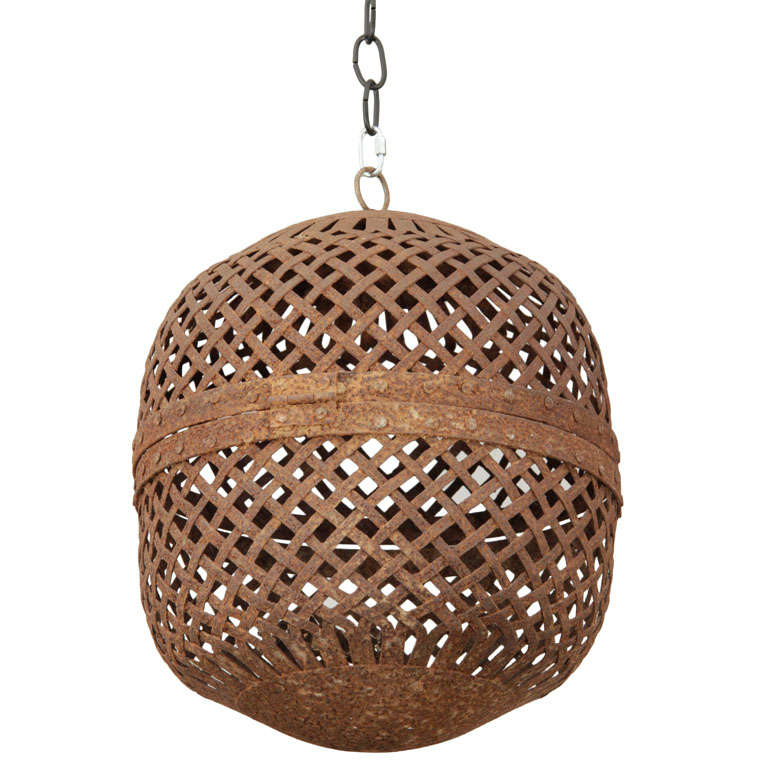 Metal Fish Basket at 1stdibs