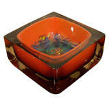 orange Murano bowl