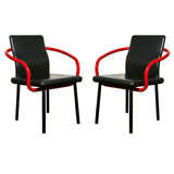 Set  Of 6  Knoll  Sottsass   Mandarin  Arm  Chairs