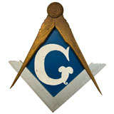 Vintage Masonic Symbol Signboard