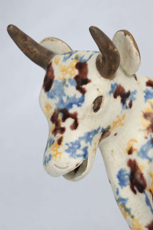 Rare English Creamware Cow Creamer For Sale 2