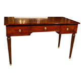 Fine French  Directoire Mahogany Bureau Plat