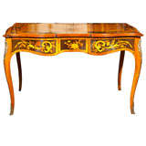 Early 19th Continental Marquetry Writing Table