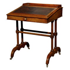 Antique English Mahogany Student Desk