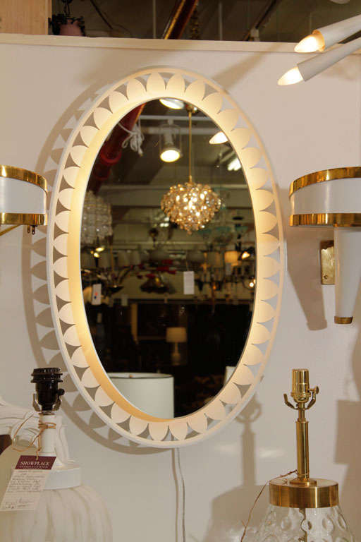 Mid Century French Backlit Mirror