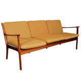 Mid Century Danish Modern Sofa in the Manner of Ole Wanscher