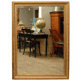 Antique Large 19th C. Gold Guilt Mirror