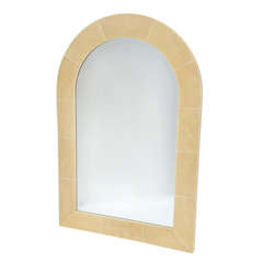 Karl Springer Faux Shagreen Mirror