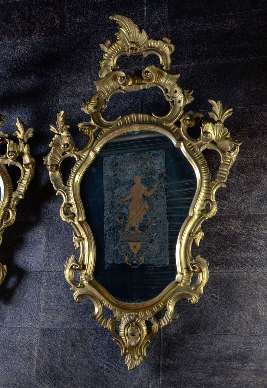 Rococo 18th Century Venetian Giltwood Girandoles