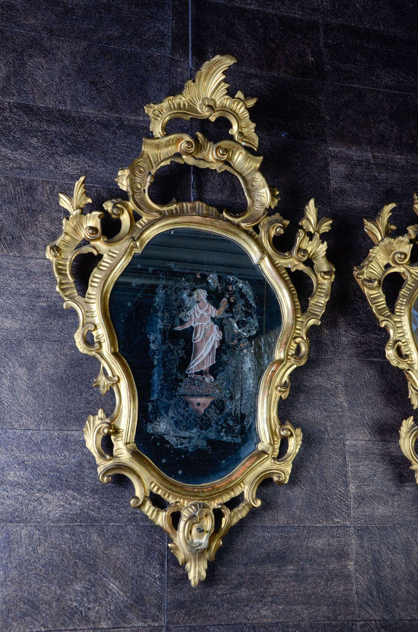 18th Century Venetian Giltwood Girandoles 3