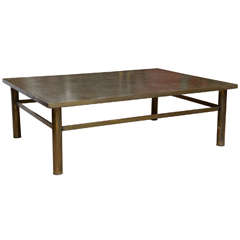Acid Etched Bronze Zodiac Coffee Table by Laverne 4
