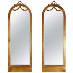 Rare Pair Of Louis XVI Style Mirrors