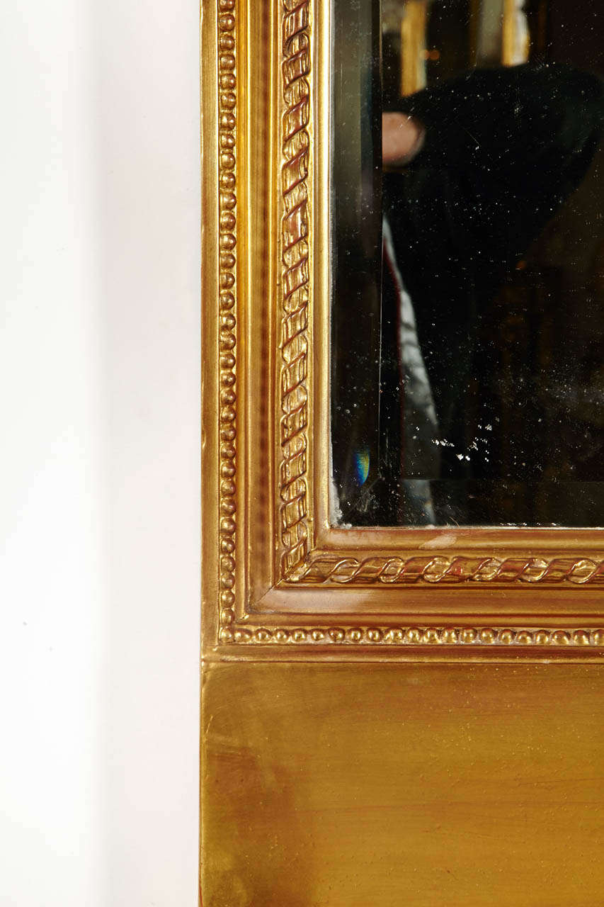 Rare Pair Of Louis XVI Style Mirrors In Excellent Condition For Sale In Paris, FR
